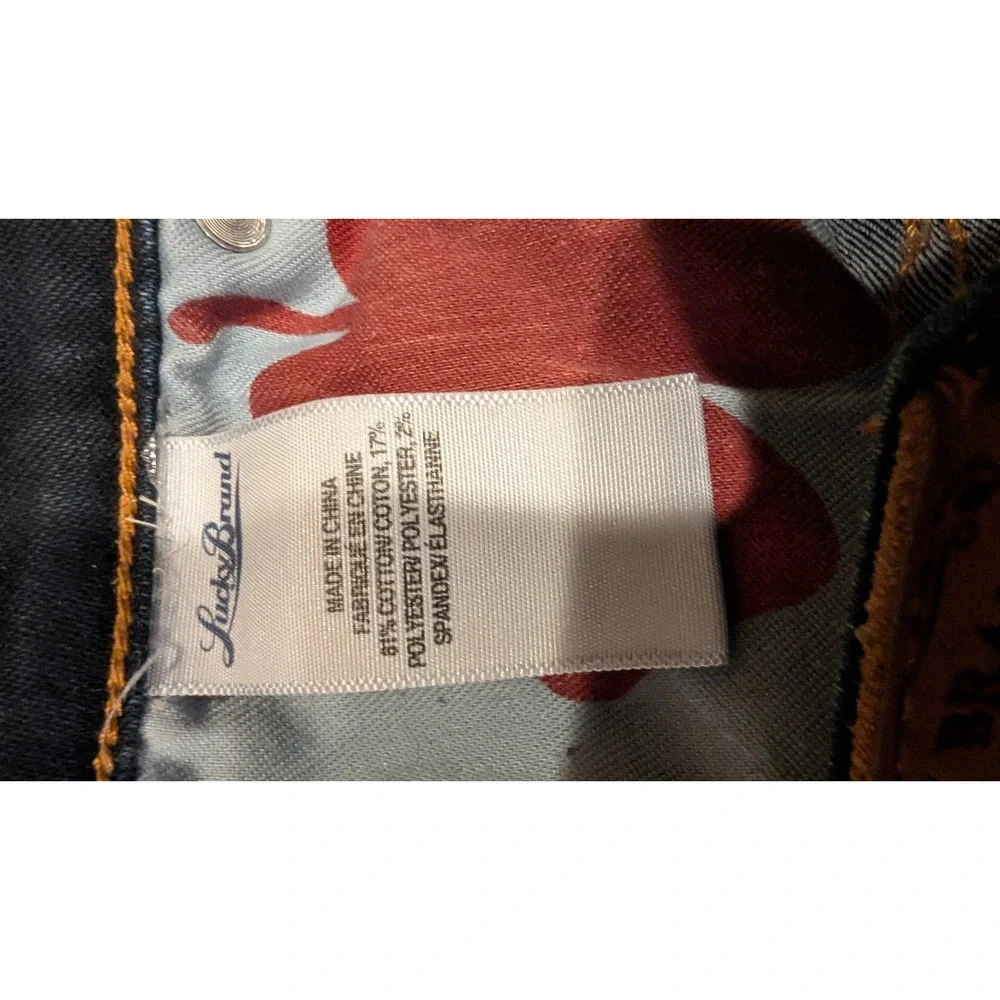 Lucky Brand Charlie Baby Boot Jeans 2/26 Long Dark Wash Stretch Bootcut Indie